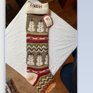 "Daniel" Christmas Stocking - New with Tags - Pottery Barn